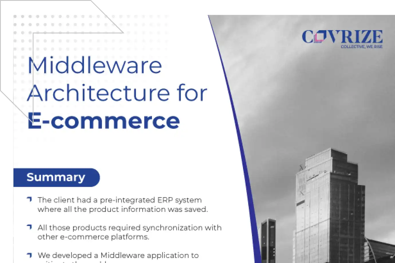 Middleware Architecture for E-commerce